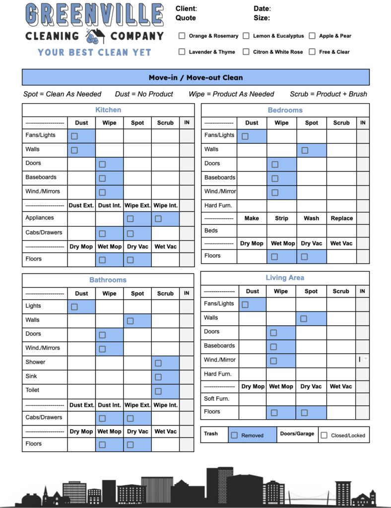 move checklist